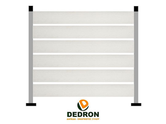 Dedron 2008-12 Deck Περίφραξης Κήπου Ιvory από WPC 100x12x2εκ.