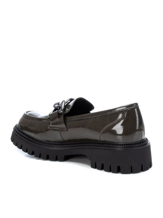Women's Loafers in Khaki Color