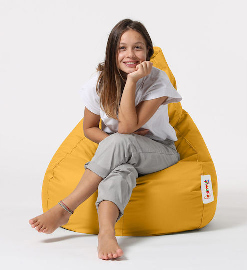 Πουφ Sessel Drop Yellow 80x80x80cm