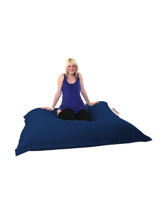 Fotolii Puf Bolster Impermeabil Albastru Închis 100x100cm