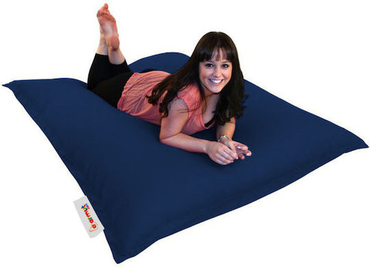 Fotolii Puf Bolster Impermeabil Albastru Închis 100x100cm