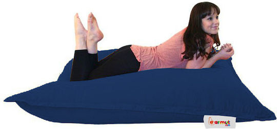Fotolii Puf Bolster Impermeabil Albastru Închis 100x100cm