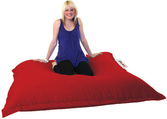 Waterproof Bean Bag Bolster Poof Red 100x100cm