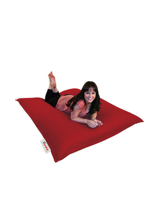Waterproof Bean Bag Bolster Poof Red 100x100cm