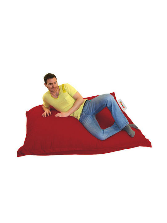 Waterproof Bean Bag Bolster Poof Red 100x100cm