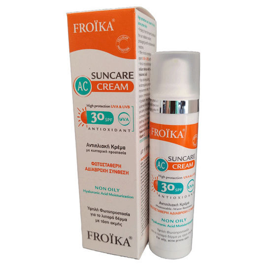 Froika AC Cream Oil Free Pump Слънцезащитен Крем За Лице SPF30 50ml