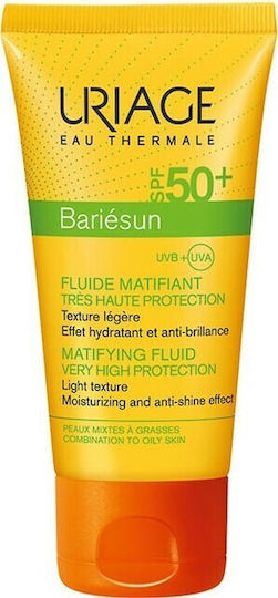Uriage Bariesun Mat Fluid Αδιάβροχη Αντηλιακή Λοσιόν Προσώπου SPF50 50ml