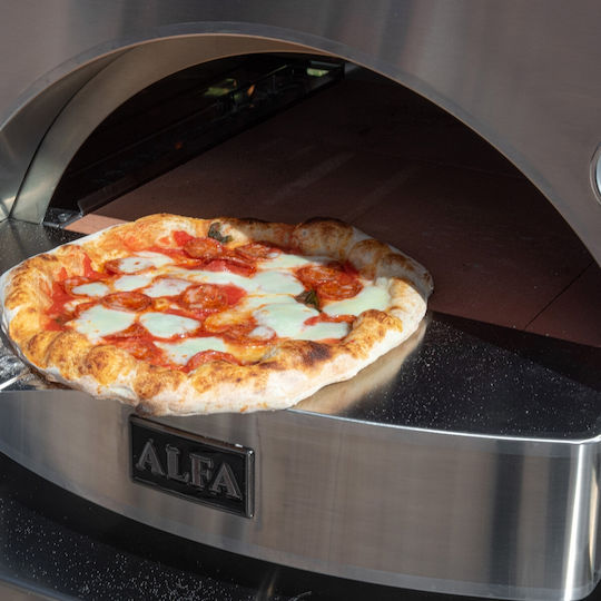 Alfa Classico 2 Pizze Φούρνος Πίτσας Υγραερίου Παραδοσιακός 15kW 95x75x109cm