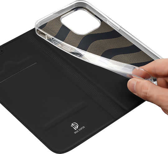 Dux Ducis Skin Pro Book Synthetic Leather Black (iPhone 15 Pro)
