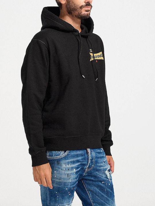 Dsquared2 Men's Sweatshirt with Hood Black