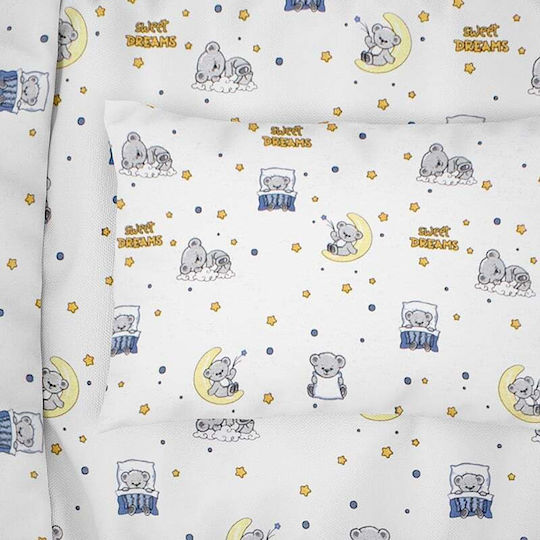 Dimcol bebe Детска калъфка за възглавница от 100% памук Син 35x45см.