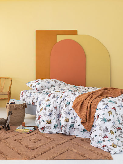 Palamaiki Set de față de pernă pentru copii din bumbac 100% 50x75buc Albe Palamaiki Set de față de pernă pentru copii din bumbac 100% 50x75buc Albe