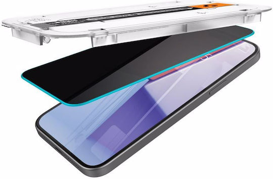 Spigen Ez Fit Glas.tr Privacy Full Face Tempered Glass 2τμχ (iPhone 15 / 16)