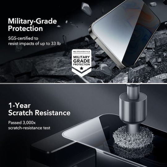 ESR Shield Privacy Tempered Glass (iPhone 15 Plus)