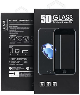 5D Full Glue Full Face Tempered Glass Μαύρο (iPhone 15 Pro)