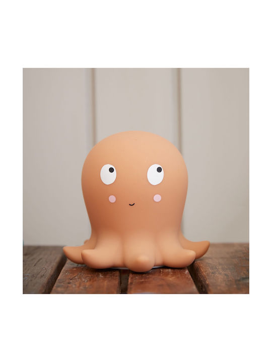 Filibabba Φωτάκι Νυκτός LED Otto the Octopus Πορτοκαλί