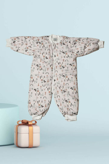 Tender Iarna Sac de dormit cu picioare Classic 2.5 tog Ecru