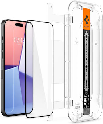 Spigen Glas.tr ”ez Fit” Fc Iphone Tempered Glass Μαύρο (iPhone 15 Pro Max)