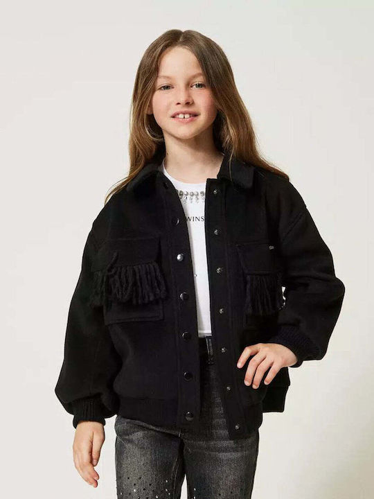 Kinderjacken & Winterjacken Bomber Kurz Schwarze