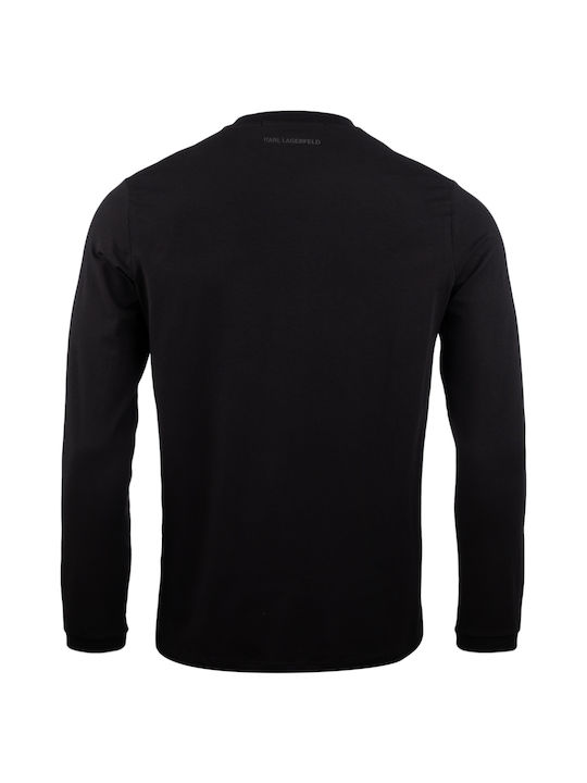 Karl Lagerfeld Men's Long Sleeve Blouse Black