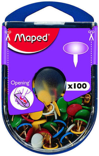 Maped 100 Drawing Pins 10mm 310011