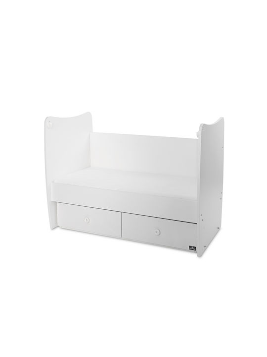 Lorelli Κούνια Matrix White με Συρτάρι