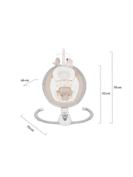 Kikka Boo Electric Baby Relax Twiddle with Music Grey for Child up to 9kg