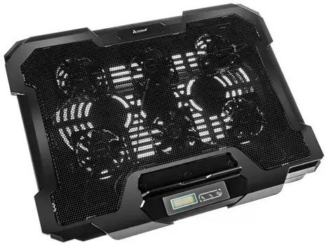 Izoxis Pad De Răcire Pentru Laptop Până La 17" Cu 6 Ventilatoare Și Iluminare Albastră 19522