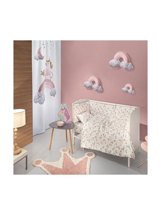 Guy Laroche Rainbow Seturi de cearșafuri pentru bebeluși Pentru Patut Bumbac Multicolore 115x170buc 3buc