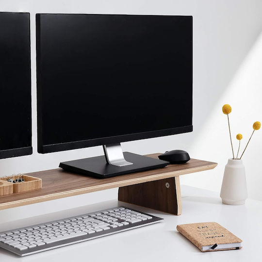 Navaris Tabletop Suport pentru 2 Monitoare Nuc / maro închis Maro (53516.05)