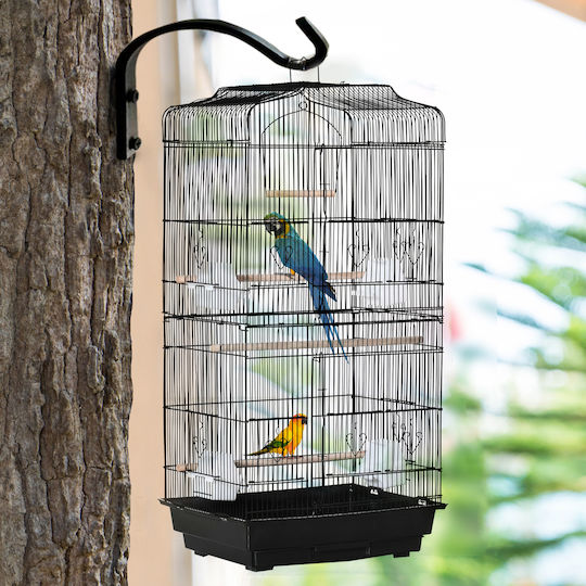 Pawhut Bird Cage 46.5x35.5x92cm Black