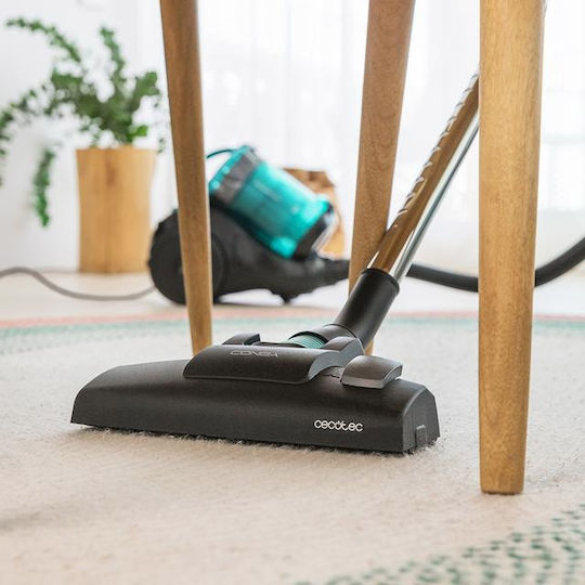 Cecotec Conga Rockstar Ηλεκτρική Σκούπα 800W με Κάδο 2.5lt Μαύρη