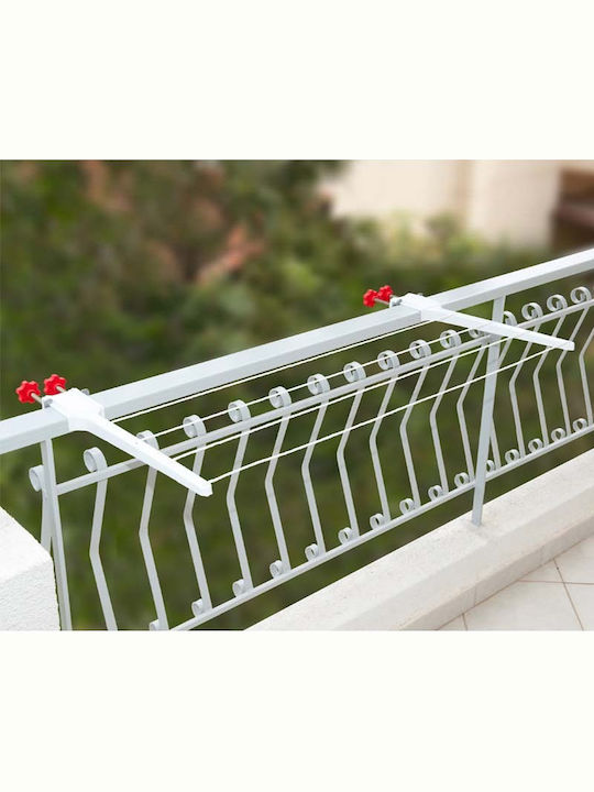 Aplostrak Hera Metallic Wall Mounted Balcony Railings with Hanging Length 11m