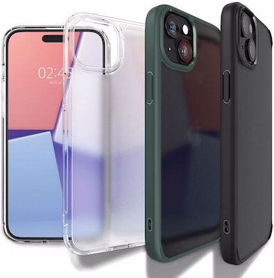 Spigen Ultra Hybrid Umschlag Rückseite Silikon Frost Clear (iPhone 15 Plus)