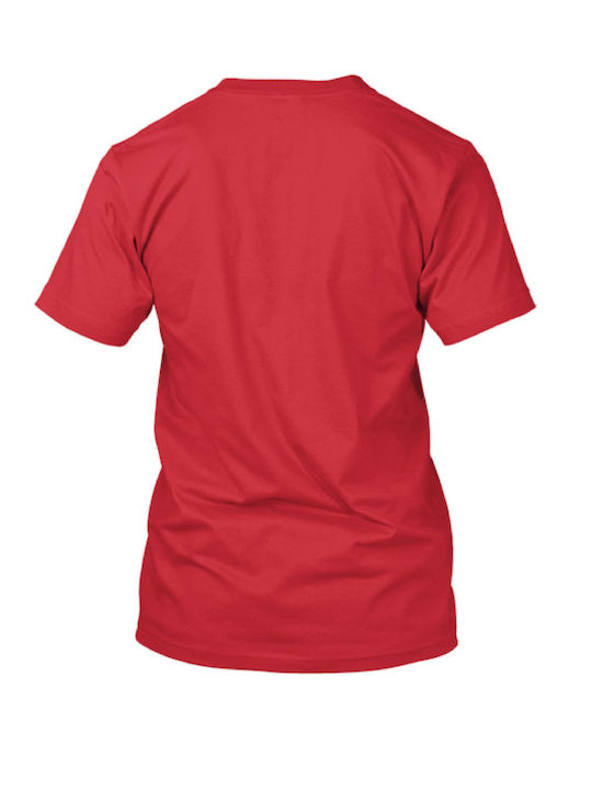 FightFlix Herren T-Shirt Kurzarm Rot