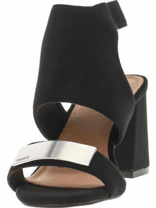 Calleigh Suede Sandals Black