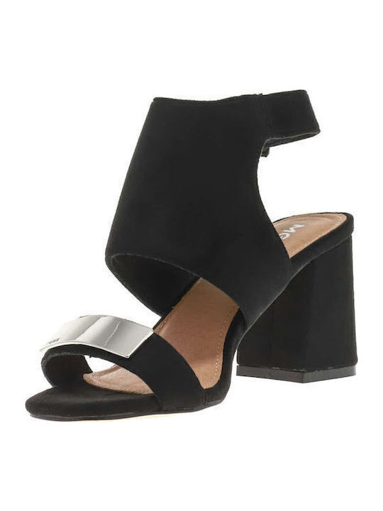 Calleigh Suede Sandals Black