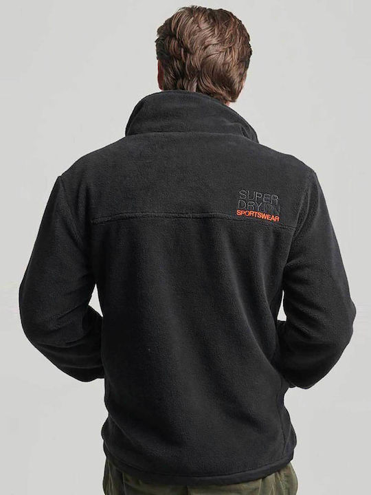 Code Men's Fleece Cardigan Black