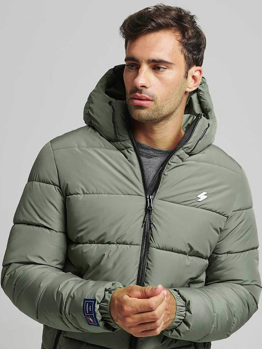 Geacă de Iarnă Puffer Kaki