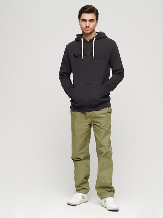 Sweatshirt with Hood Black