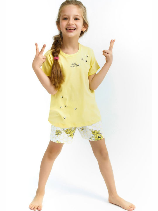 Roly Poly Kids Pyjamas Summer Cotton Yellow