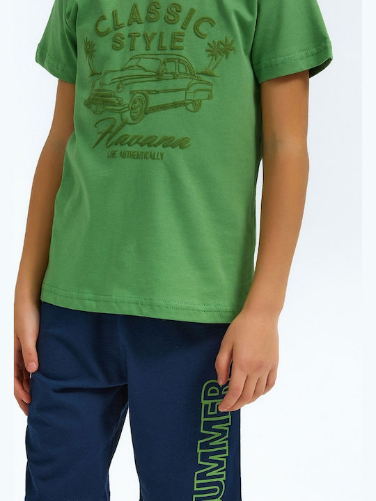 Roly Poly Kids' Pajamas Summer Green