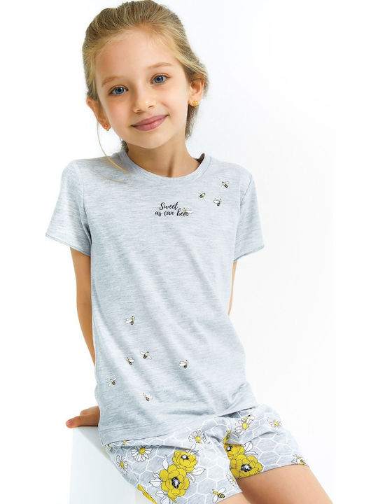 Roly Poly Kinder Schlafanzug Sommerlich Gray