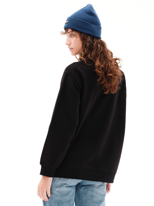 Long Women's Sweatshirt Black