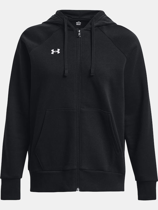 Rival Women's Sweatshirt Jacket Hooded Black