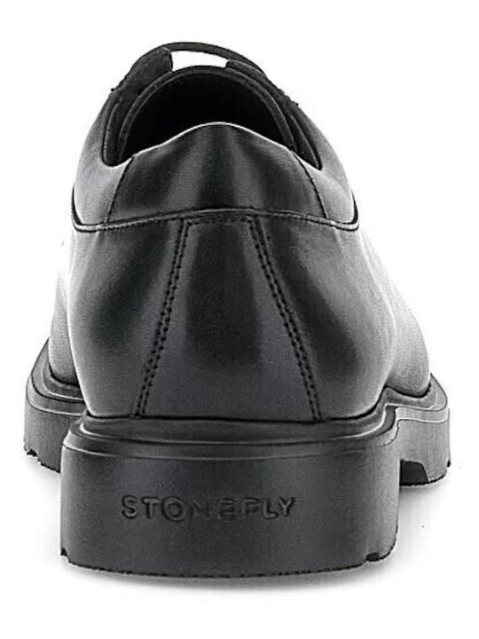 Leder Herren Freizeitschuhe Schwarz