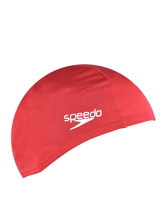 Speedo Classic 71008-0000 Polyester Adults Swimming Cap Red