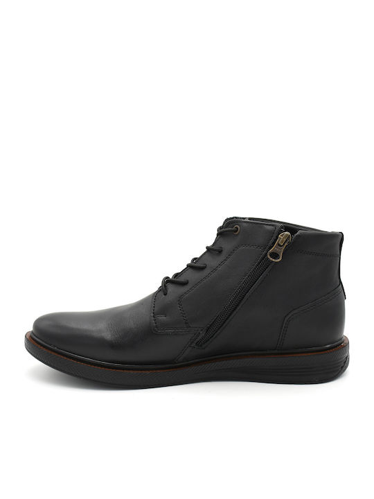 Leder Schwarz Herrenstiefel Anatomisch