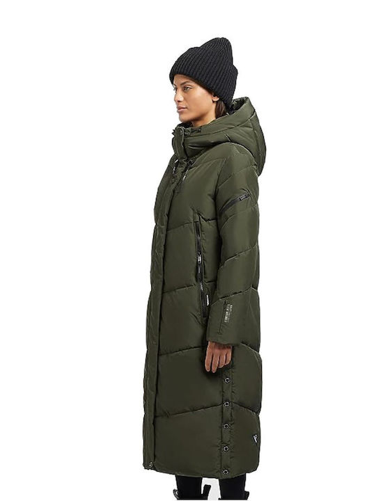 Khujo Women's Long Puffer Jacket for Winter