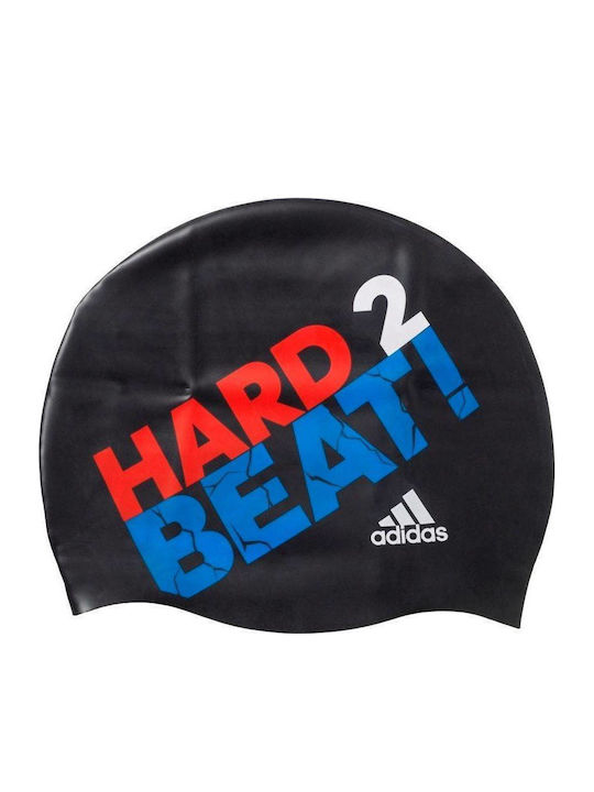 adidas Slogan Σκουφάκι Κολύμβησης Ενηλίκων από Σιλικόνη Μαύρο